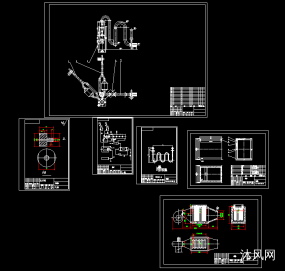 喷动制粒机设计图图纸合集的封面图