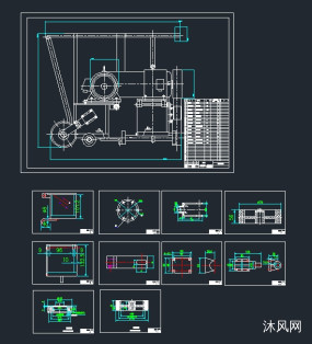 粉碎机刀片磨刀机图纸合集的封面图