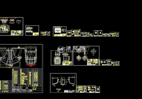 其他详细的各种结构部件图的图纸预览图