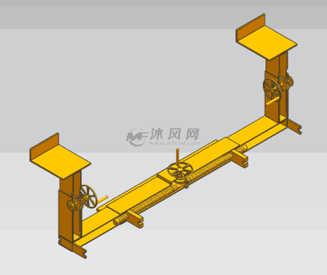 防火桥架的支撑装置正等侧剖视图的图纸预览图