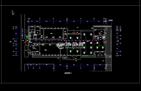 一层空调冷媒管平面图的图纸预览图