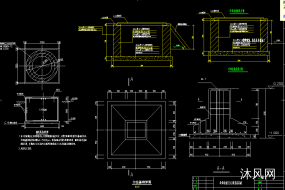 料仓、水泵提升机基础施工图图纸合集的封面图
