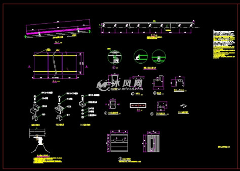 彩钢瓦屋面支架施工图的图纸预览图