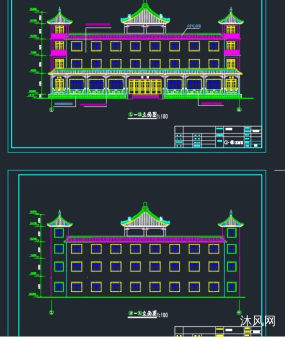 某地寺庙斋堂建筑设计图图纸合集的封面图