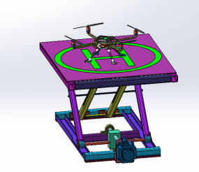简易无人机升降平台图纸合集的封面图