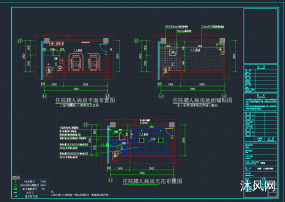 某中医院病房装修施工图图纸合集的封面图