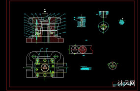圆形垫片冲压模具设计图纸合集的封面图
