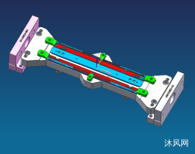 长条不锈钢工件铣内腔CNC治具模型图纸合集的封面图