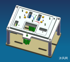 冲压键盘外壳铣外形C角治具模型图纸合集的封面图