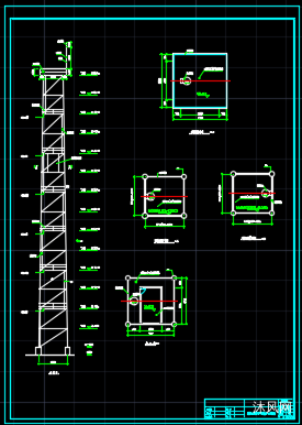 56m铁塔结构施工图图纸合集的封面图