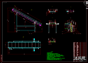 高度角度可调输送机图纸合集的封面图