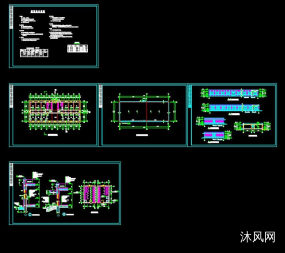 一层宿舍楼(430平方米)建筑施工图图纸合集的封面图