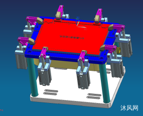 板材铣内腔CNC治具模型图纸合集的封面图