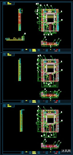 L型拐角隔墙机械模具图纸合集的封面图