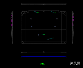 笔记本C壳面板冲侧孔模具设计图图纸合集的封面图