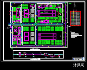 8万吨每天净水厂总平面及高程布置图图纸合集的封面图