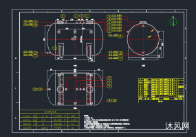 4种卧式储罐图纸合集的封面图