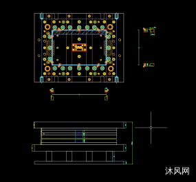 14寸笔记本A壳冲压打字符模具设计图图纸合集的封面图