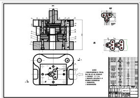 梳棉机随动插片冲压模设计图纸合集的封面图