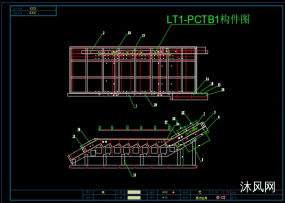 科创园卧式兼用楼梯机械模具方案图图纸合集的封面图