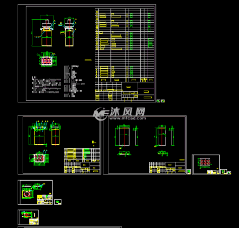 除尘器结构详图的图纸预览图