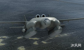  VVA-14垂直起降两栖飞机三维模型图纸合集的封面图