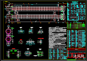 氮气循环水换热器图纸合集的封面图