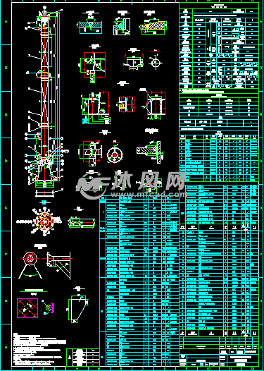 小罐区尾气洗涤塔总图的图纸预览图