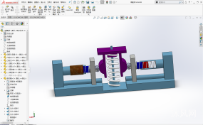 弹簧机构模型和仿真图纸合集的封面图