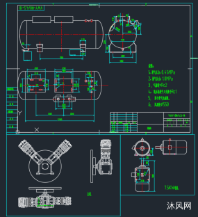 VWY-固定式带储罐氧气增压机图纸合集的封面图