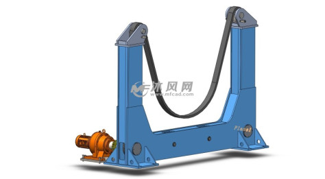 链条翻转机整体图的图纸预览图