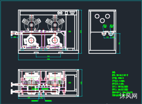 WWAD-箱式双机组变频氩气增压机图纸合集的封面图