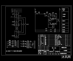 XL-21启动柜电气原理图图纸合集的封面图