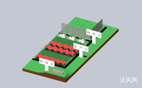 畜牧场三维视图图纸合集的封面图