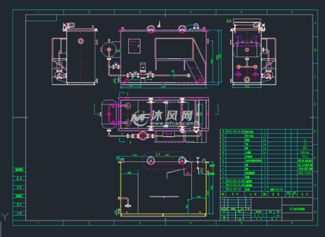 气浮机图纸整体的图纸预览图