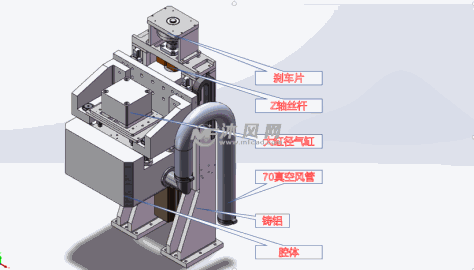 真空腔体压合组件细部图的图纸预览图