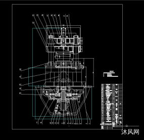 寒式阻尼弹簧垫剪床总图图纸合集的封面图