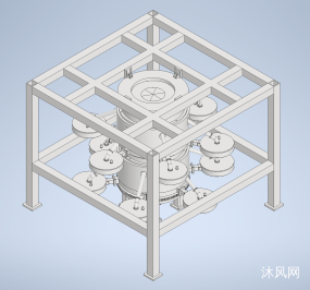 高强树脂井盖的离心成型组件图纸合集的封面图