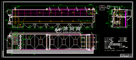 90立方沉淀气浮一体机总图的图纸预览图