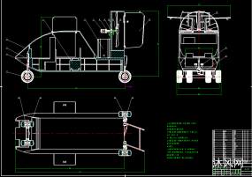 风力四轮车CAD图纸合集的封面图