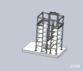 自动立体停车场-直立升降装置图纸合集的封面图