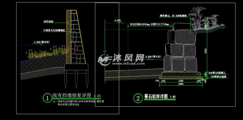 驳岸详图的图纸预览图