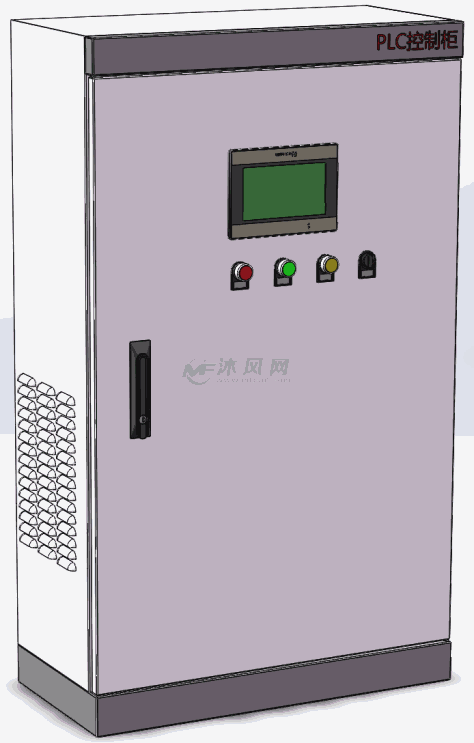PLC控制柜轴测图的图纸预览图