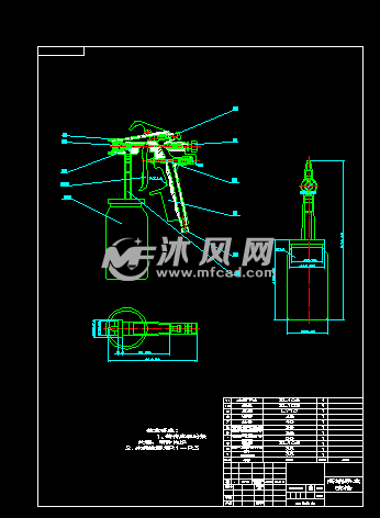 整体结构图的图纸预览图