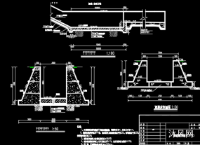 小(一)型水库溢洪道工程施工图图纸合集的封面图