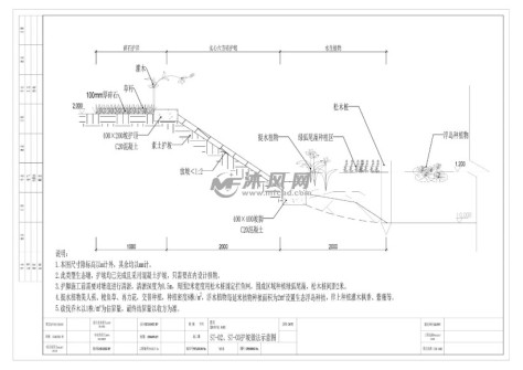 护坡做法示意图的图纸预览图