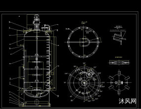 阶梯插齿搅拌罐筒机图纸合集的封面图
