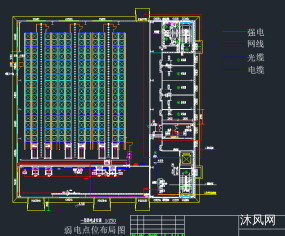 1t双伸堆垛机RGV立库（含弱电布局图）图纸合集的封面图