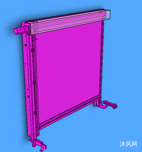 电动卷帘门三维图
