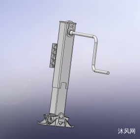 半挂车支腿模型图